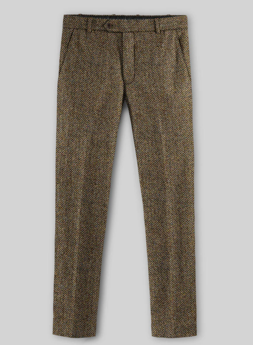 Harris Tweed Hebridean Brown Herringbone Suit - Image 6