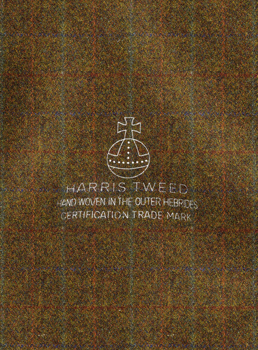Harris Tweed Highland Rust Newsboy Cap - Image 4