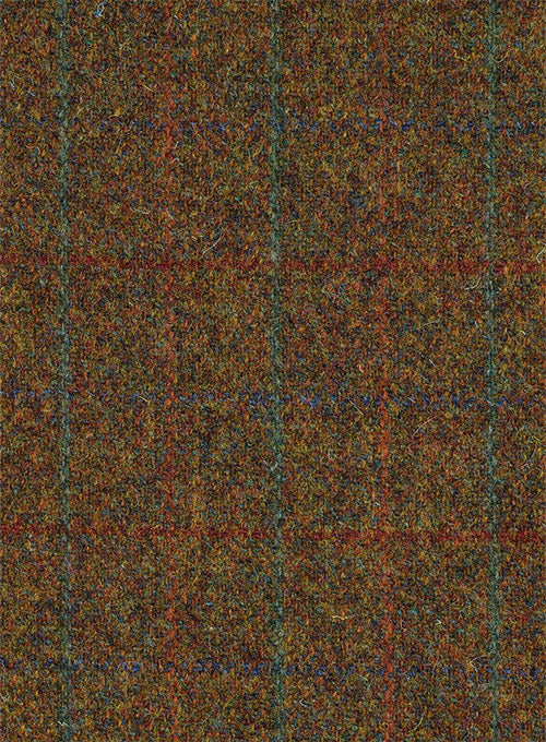 Harris Tweed Highland Rust Pea Coat - Image 2