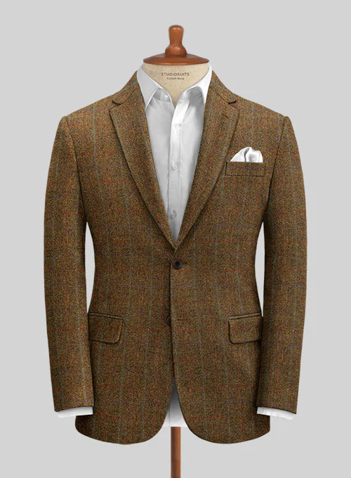 Harris Tweed Highland Rust Suit - Image 2