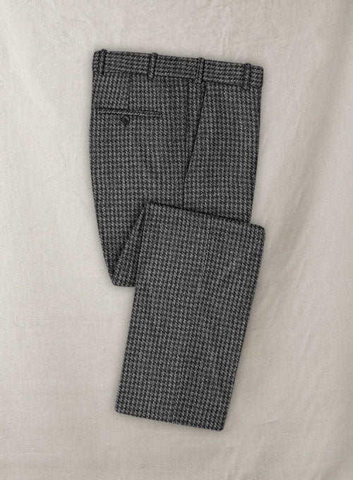 Harris Tweed Houndstooth Dark Gray Double Breasted Suit - Image 3