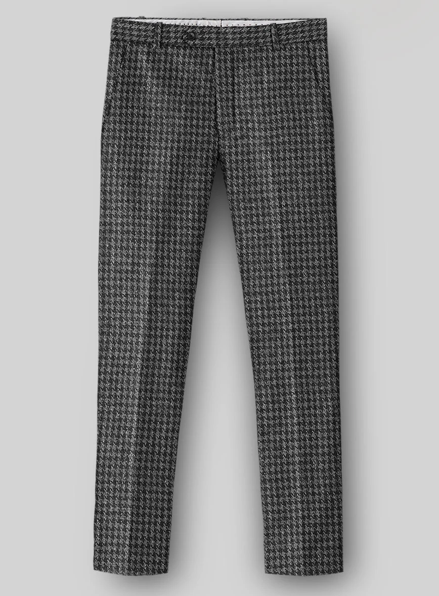 Harris Tweed Houndstooth Dark Gray Suit - Image 5