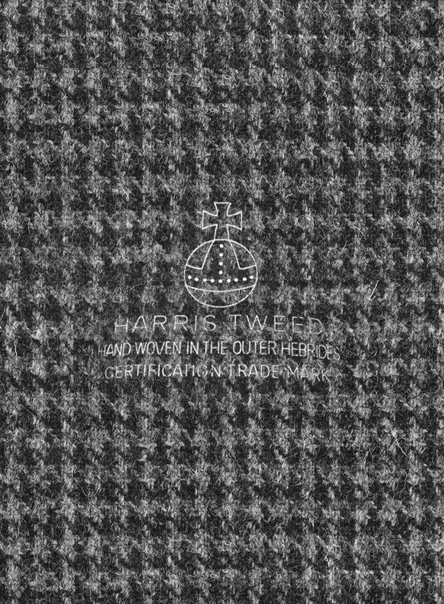 Harris Tweed Houndstooth Dark Gray Suit - Image 6
