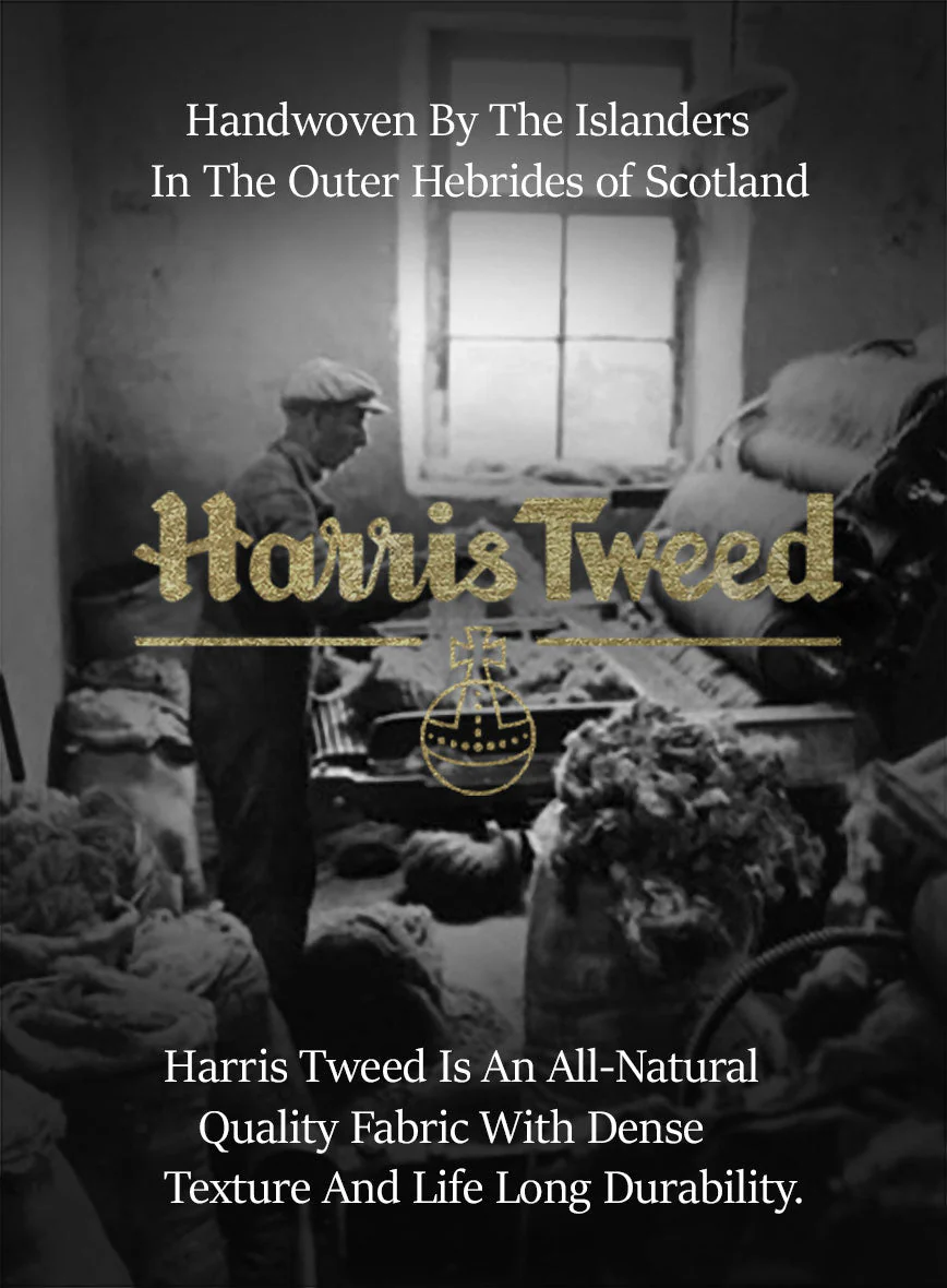 Harris Tweed Houndstooth Ebony Brown Jacket - Image 6