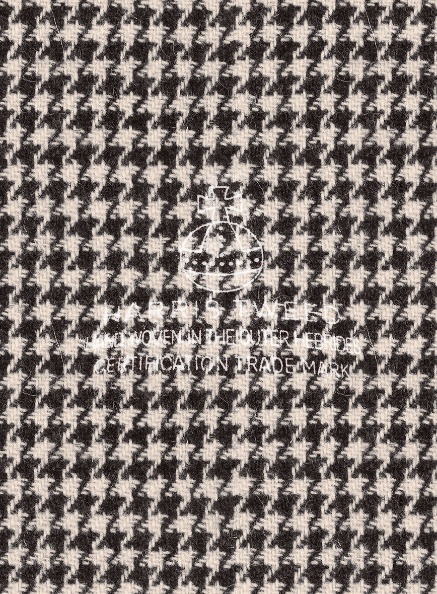 Harris Tweed Houndstooth Ebony Brown Pants - Image 3