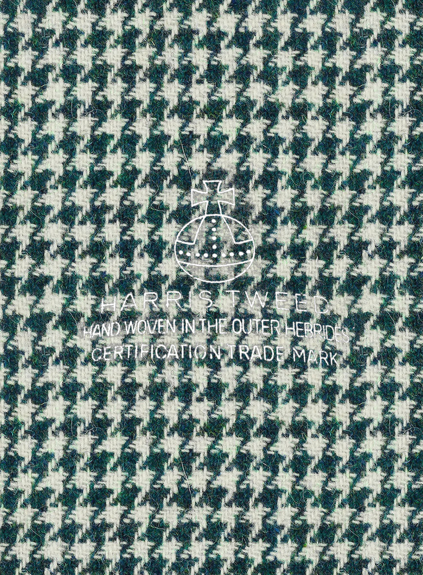 Harris Tweed Houndstooth Green Jacket - Image 3