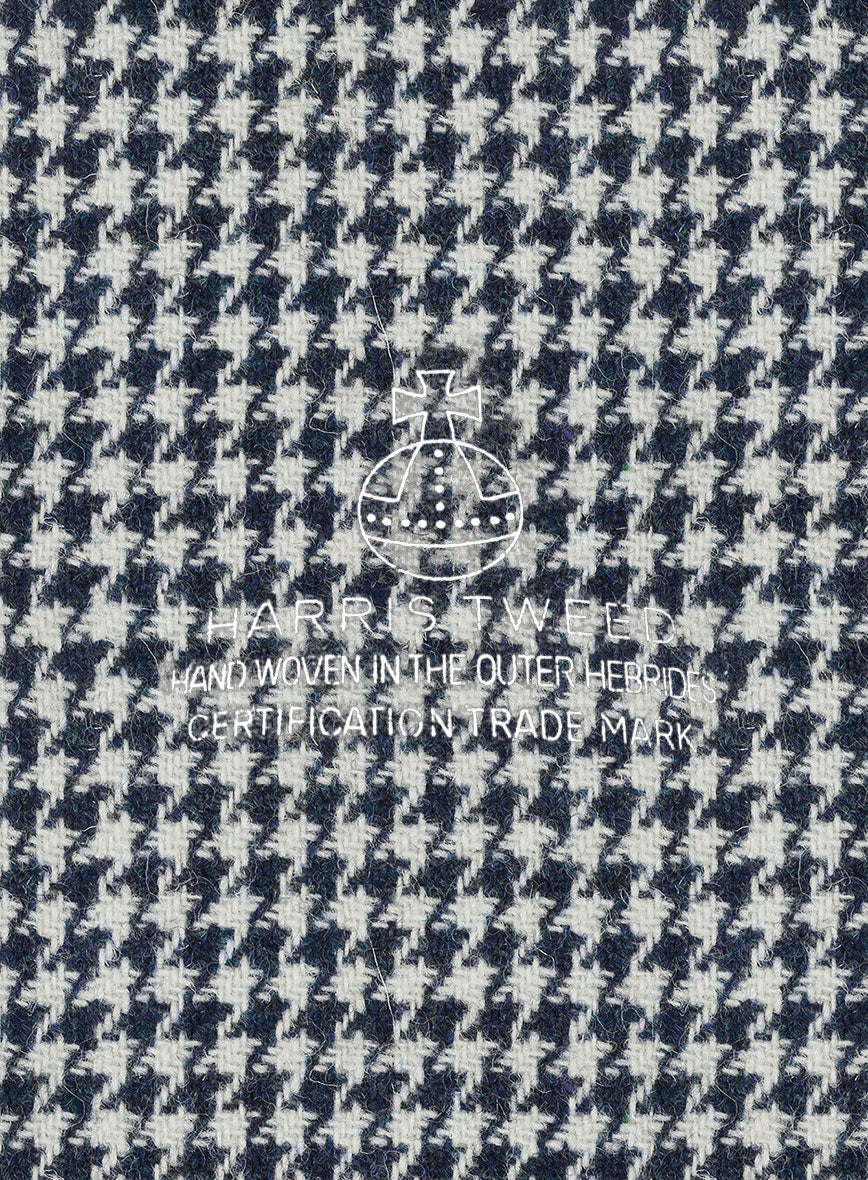 Harris Tweed Houndstooth Indi Blue Suit - Image 7