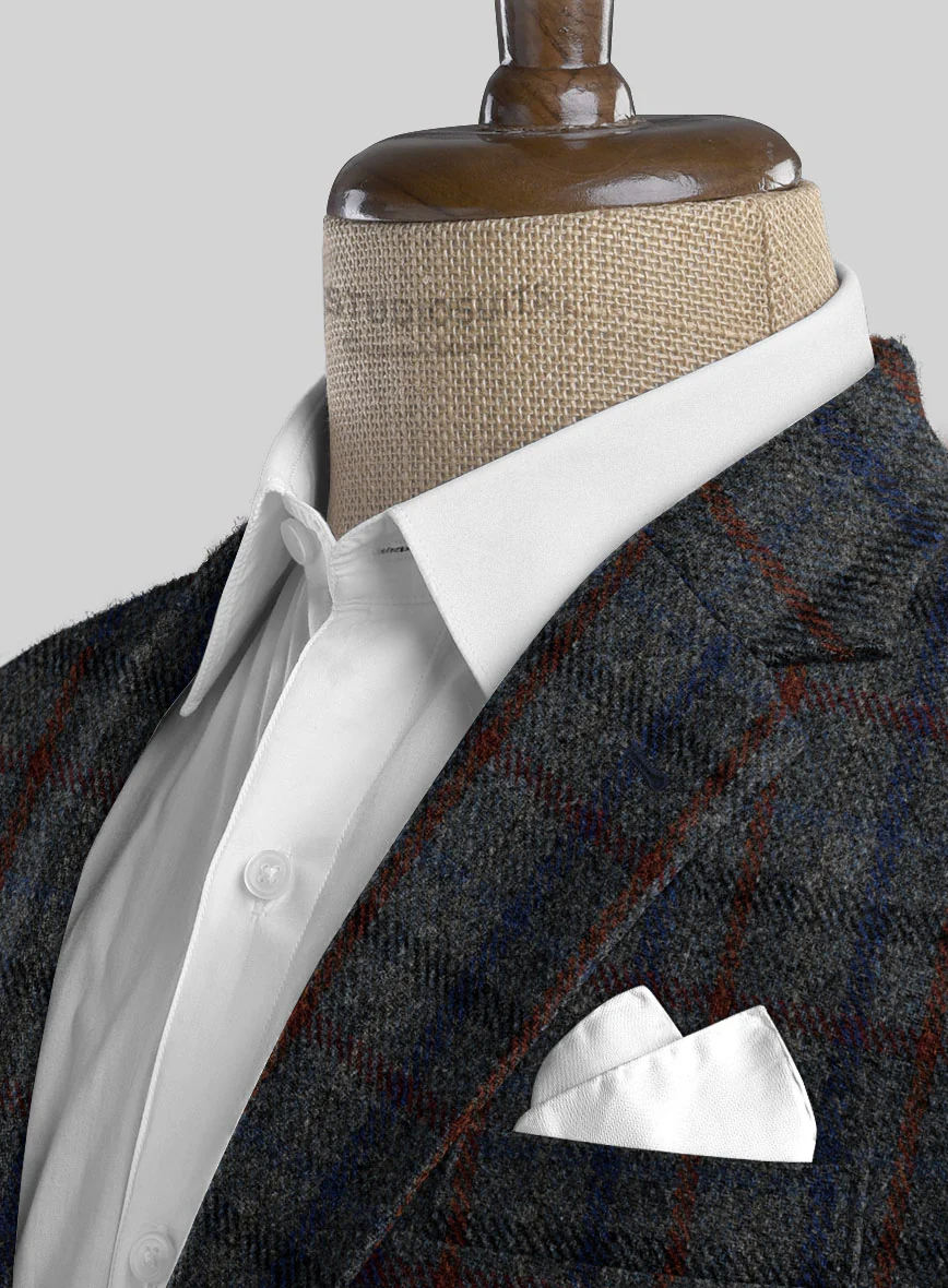 Harris Tweed Ice Blue Check Suit - Image 5