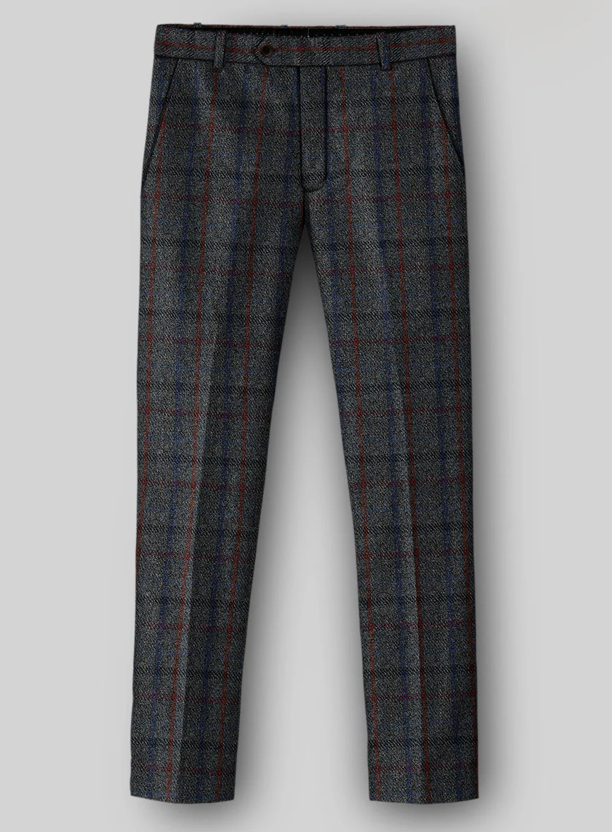 Harris Tweed Ice Blue Check Suit - Image 6
