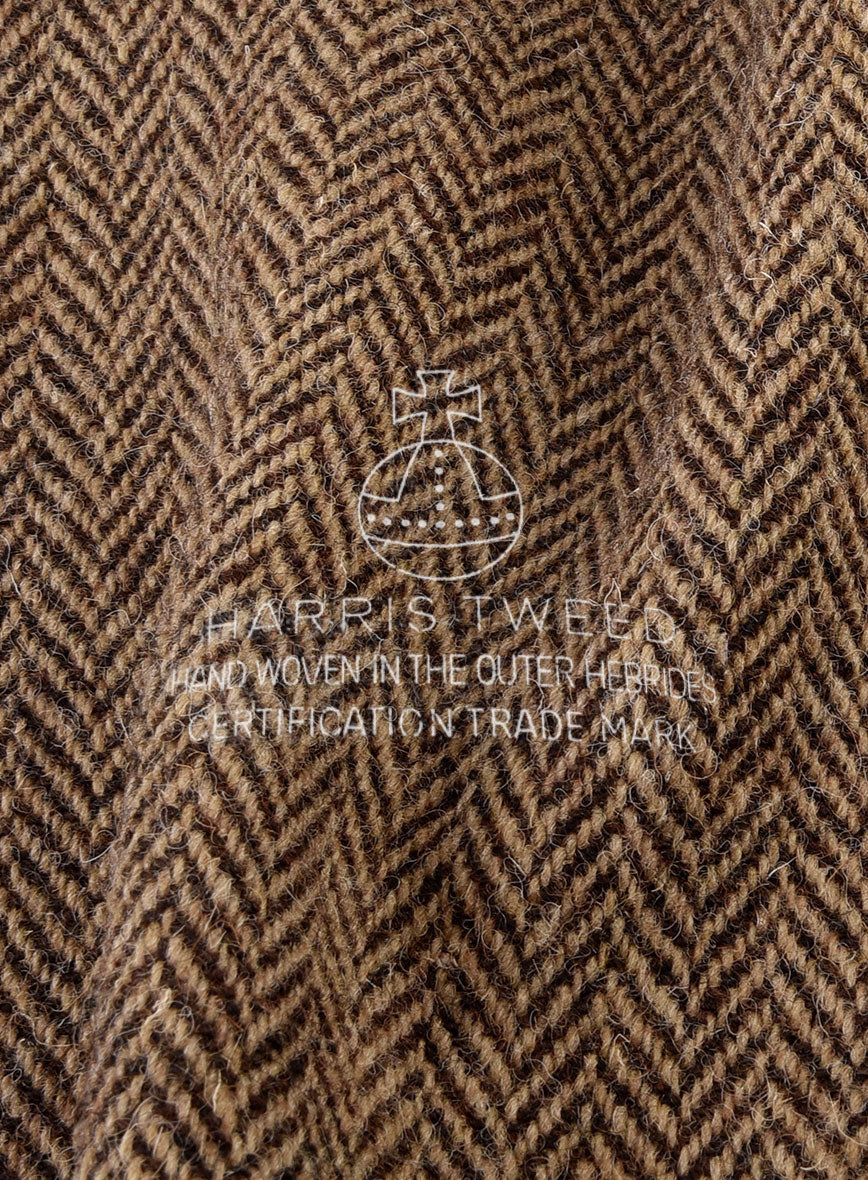 Harris Tweed Irish Brown Herringbone Jacket - Image 5