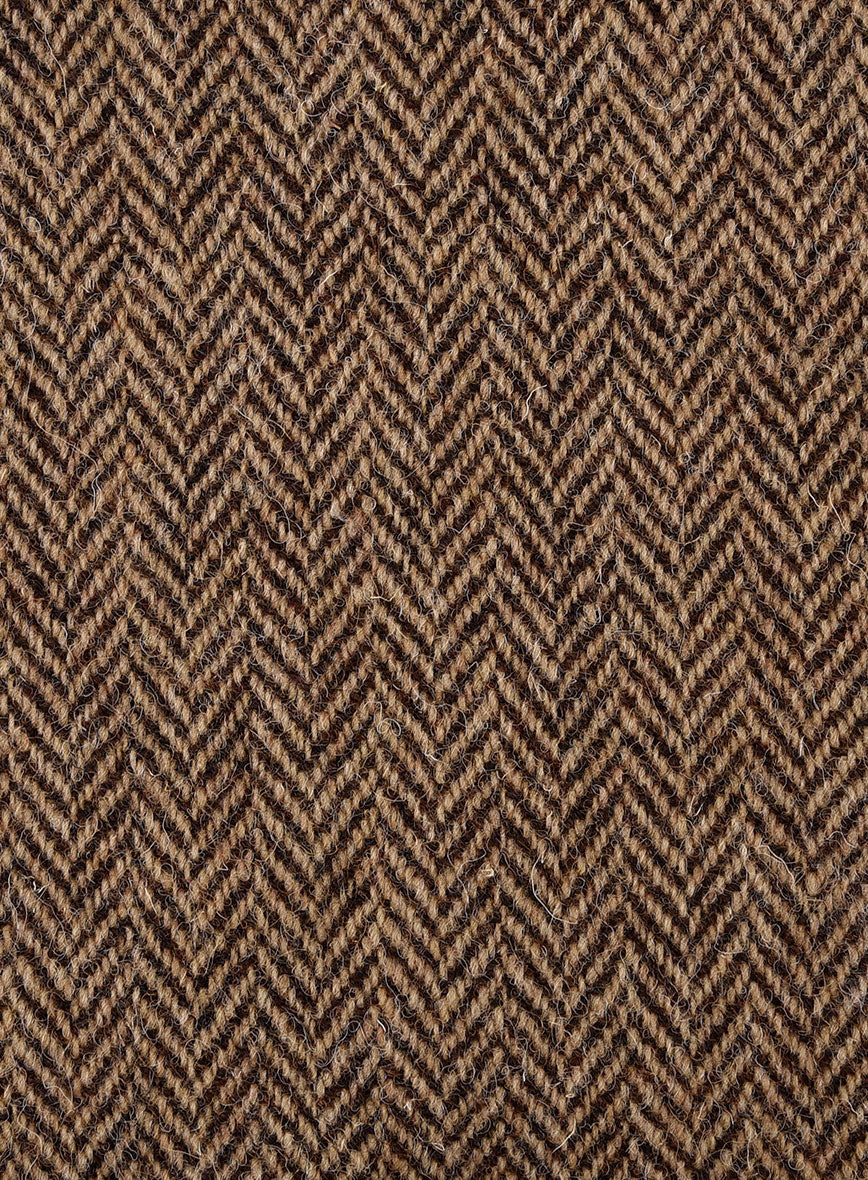 Harris Tweed Irish Brown Herringbone Pants - Image 4