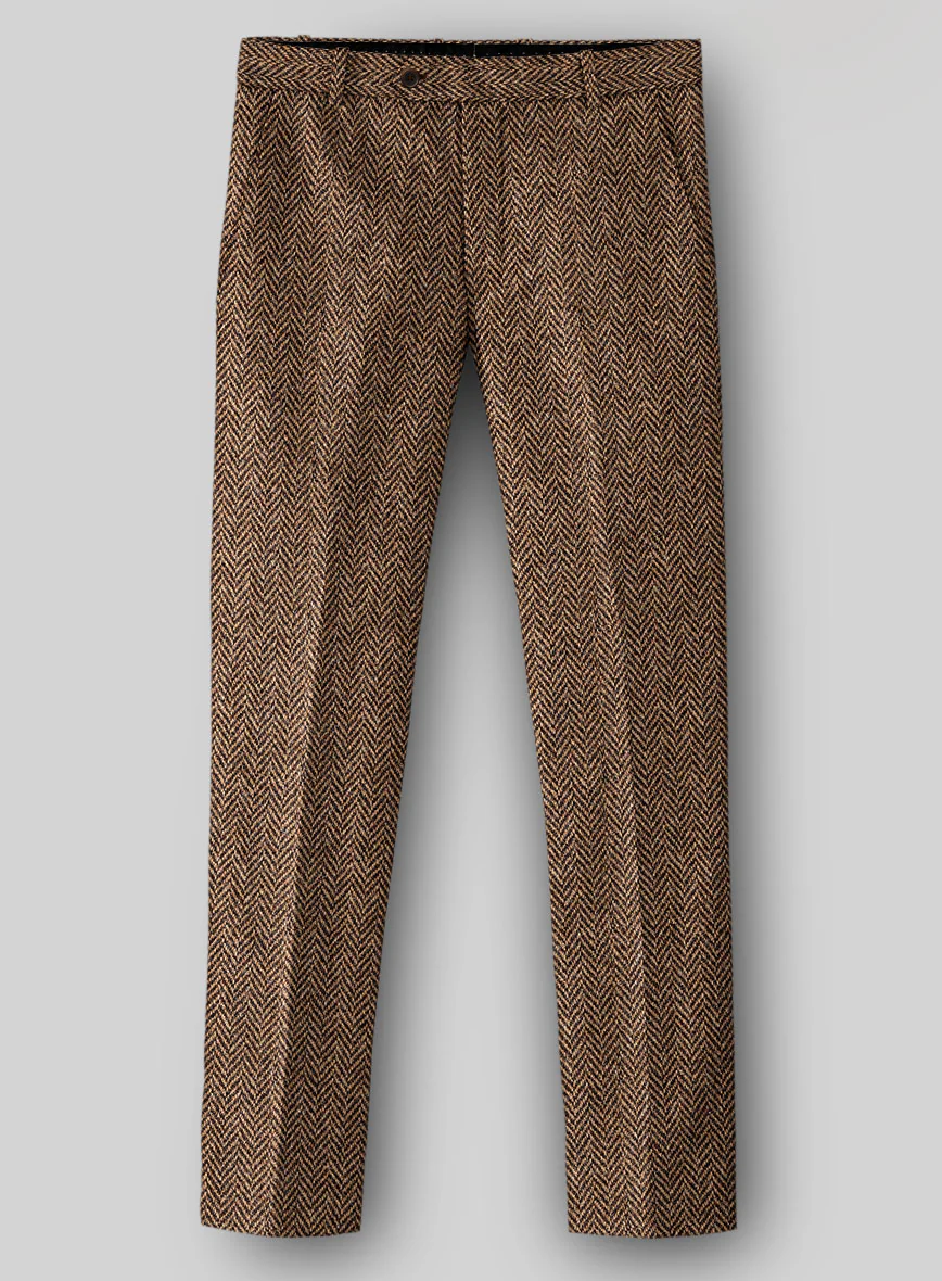 Harris Tweed Irish Brown Herringbone Suit - Image 6