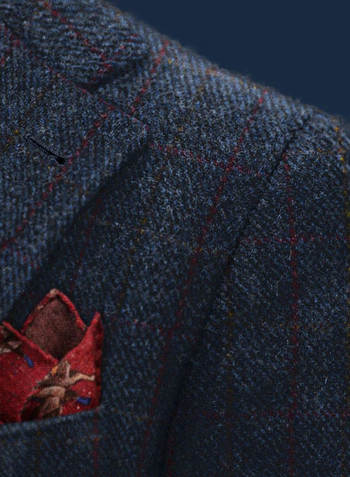 Harris Tweed King Blue Jacket - Image 2