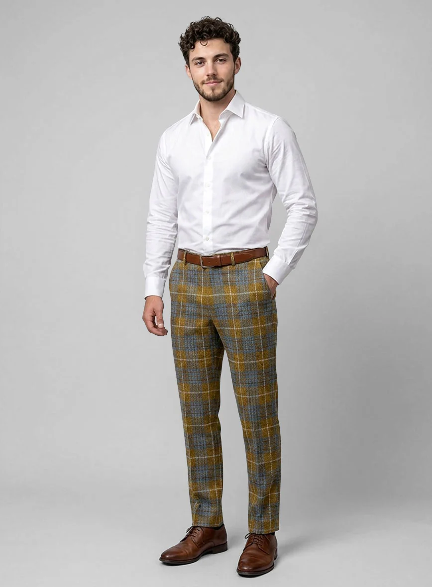 Harris Tweed Kingsmoor Tartan Pants - Image 3