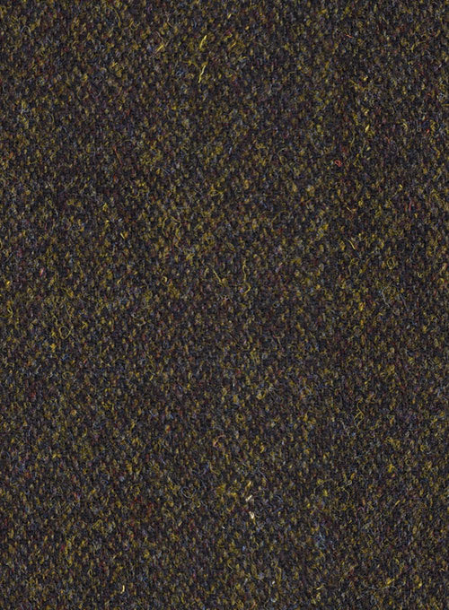 Harris Tweed Melange Brown Double Breasted Jacket - Image 3