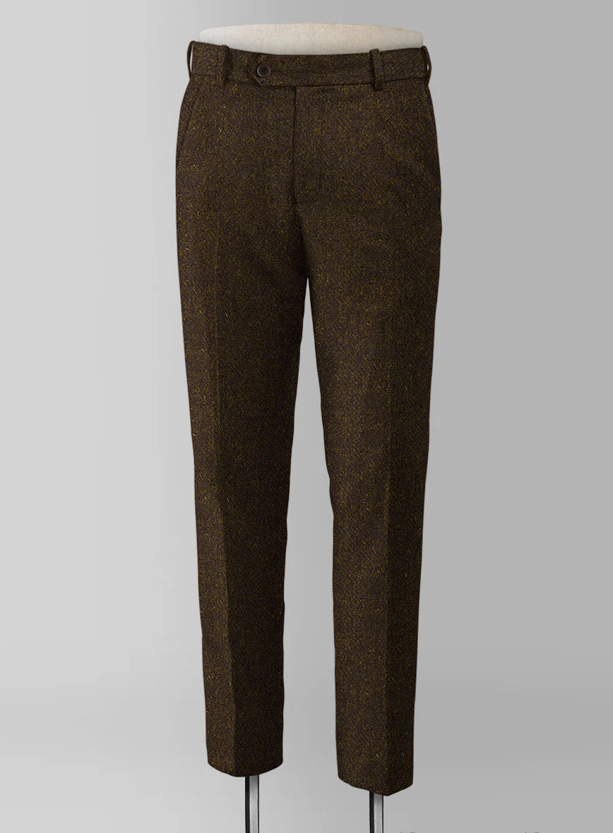 Harris Tweed Melange Dark Brown Pants - Image 2
