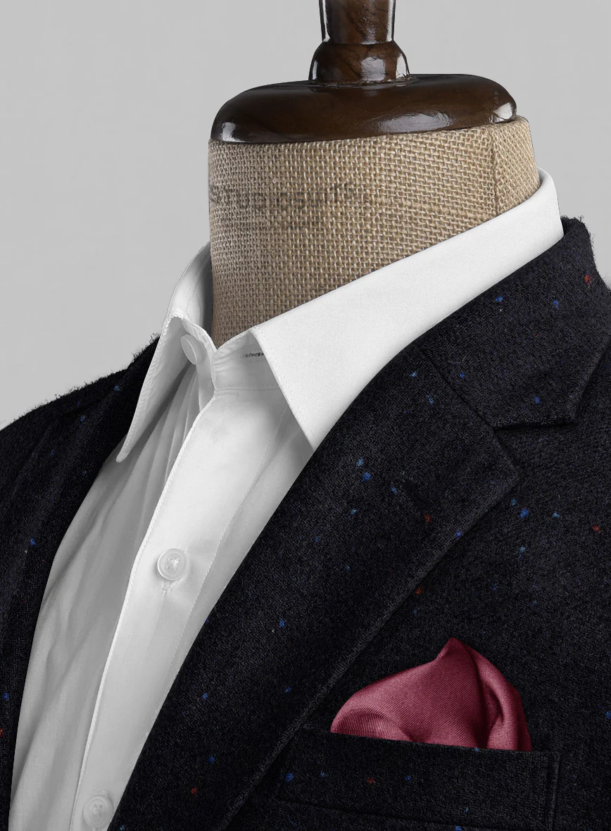 Harris Tweed Navy Speckled Jacket - Image 2