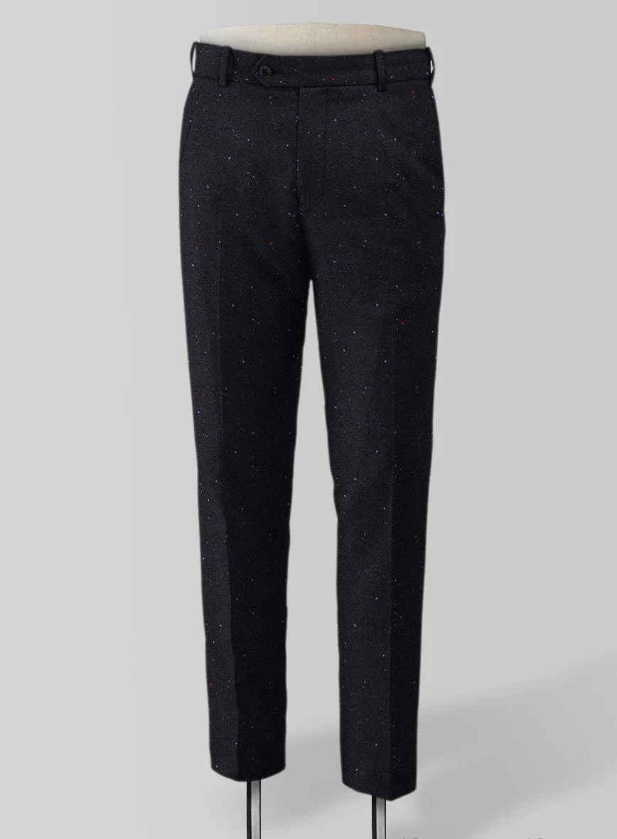 Harris Tweed Navy Speckled Pants - Image 2