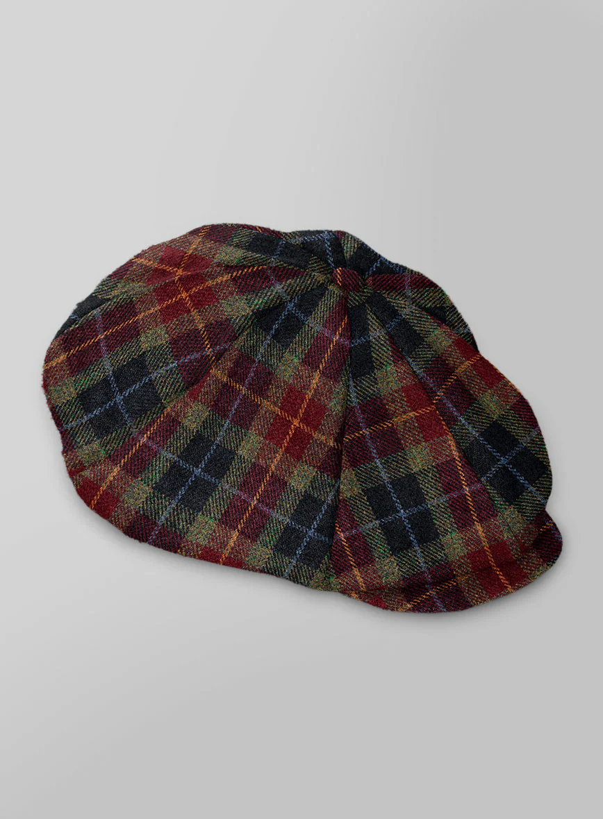Harris Tweed Oscar Tartan Newsboy Cap - Image 2