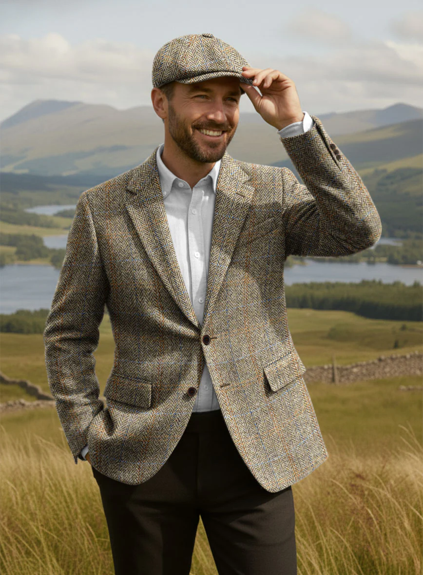 Harris Tweed Ranger Brown Jacket - Image 2