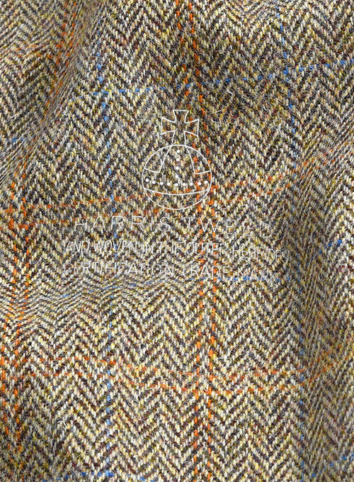 Harris Tweed Ranger Brown Double Breasted Jacket - Image 4