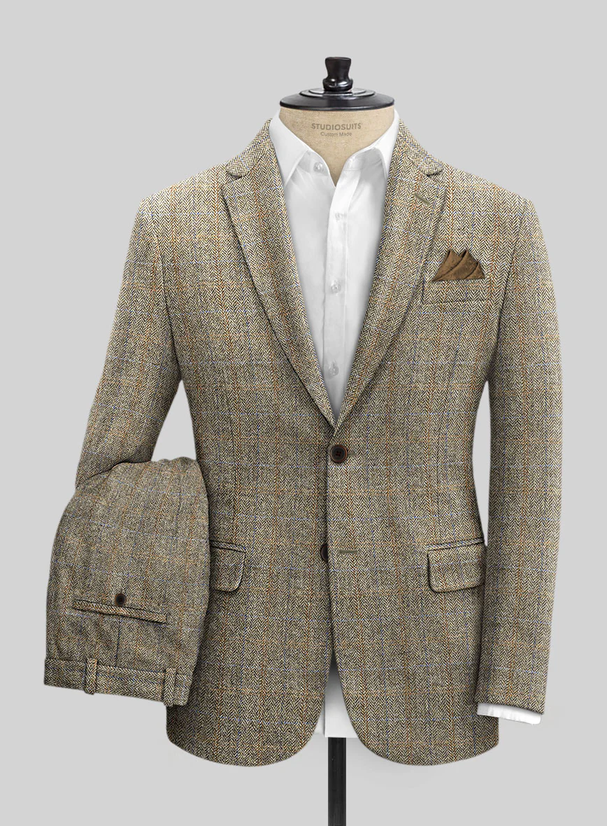 Harris Tweed Ranger Brown Suit - Image 2
