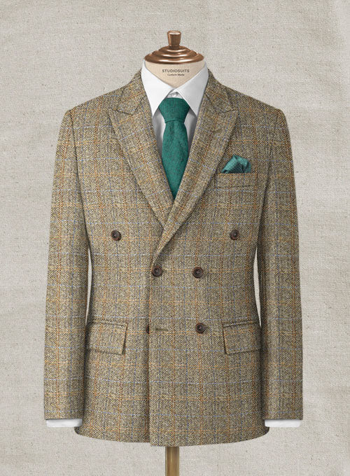 Harris Tweed Ranger Brown Double Breasted Suit - Image 2