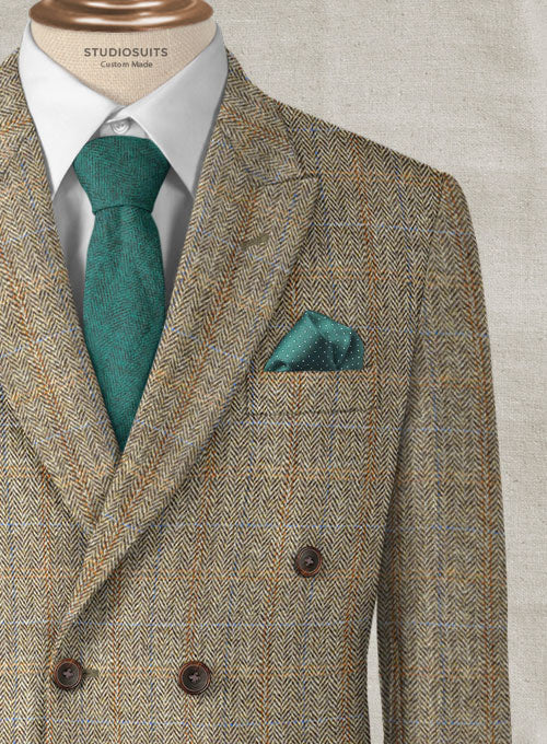 Harris Tweed Ranger Brown Double Breasted Suit - Image 3