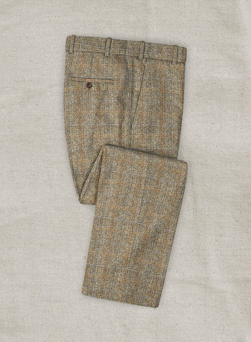 Harris Tweed Ranger Brown Double Breasted Suit - Image 5