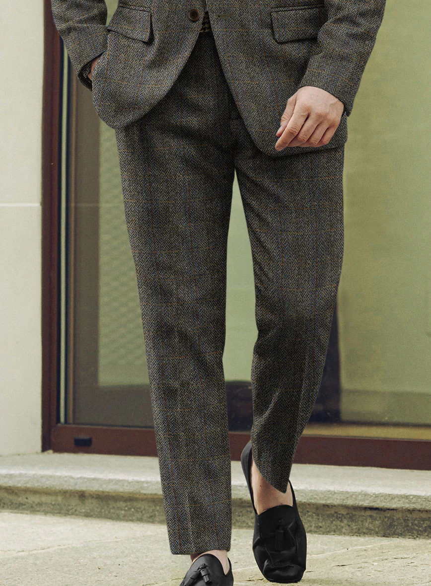 Harris Tweed Ranger Gray Blue Pants - Image 2