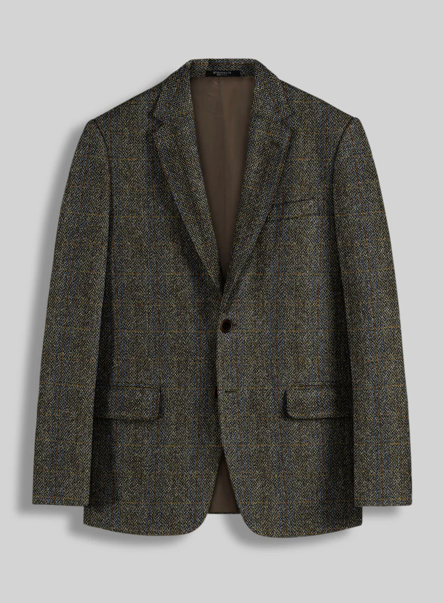 Harris Tweed Ranger Gray Blue Suit - Image 3