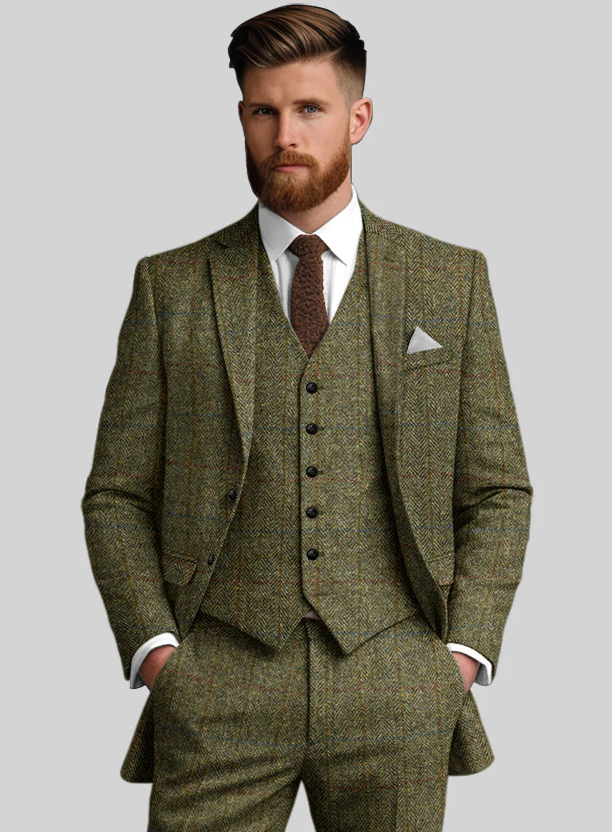 Harris Tweed Ranger Green Jacket - Image 2