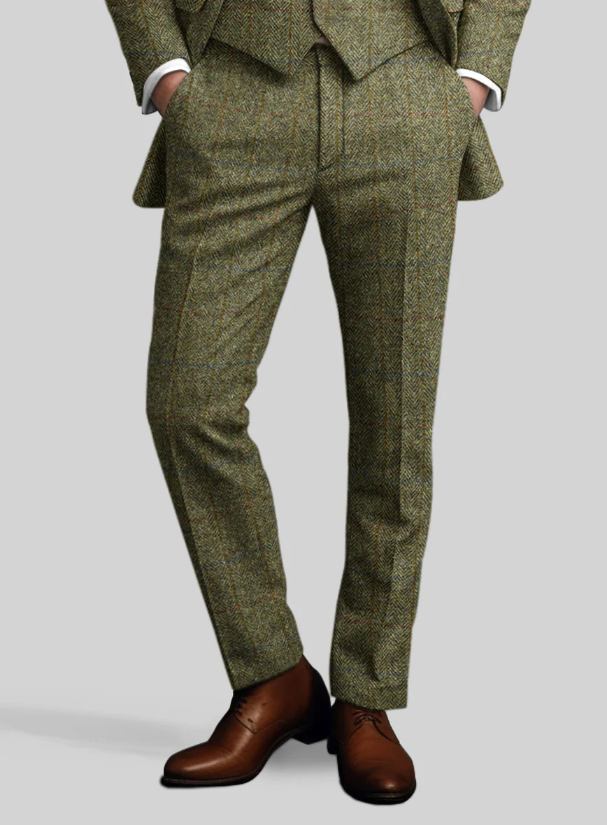 Harris Tweed Ranger Green Pants - Image 2