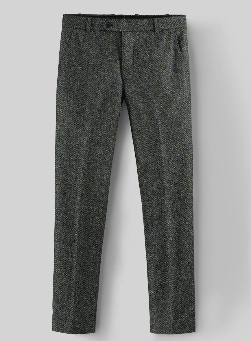 Harris Tweed Ridge Blue Herringbone Suit - Image 6