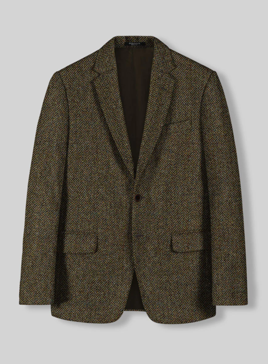 Harris Tweed Ridge Brown Herringbone Suit - Image 3