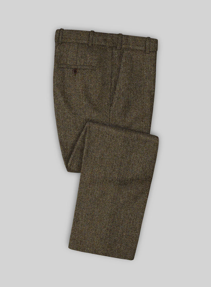 Harris Tweed Ridge Brown Herringbone Suit - Image 5