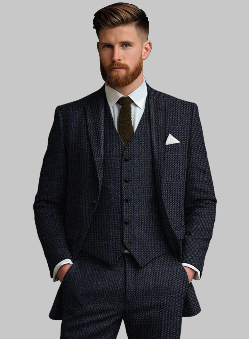 Harris Tweed Rope Blue Jacket - Image 2