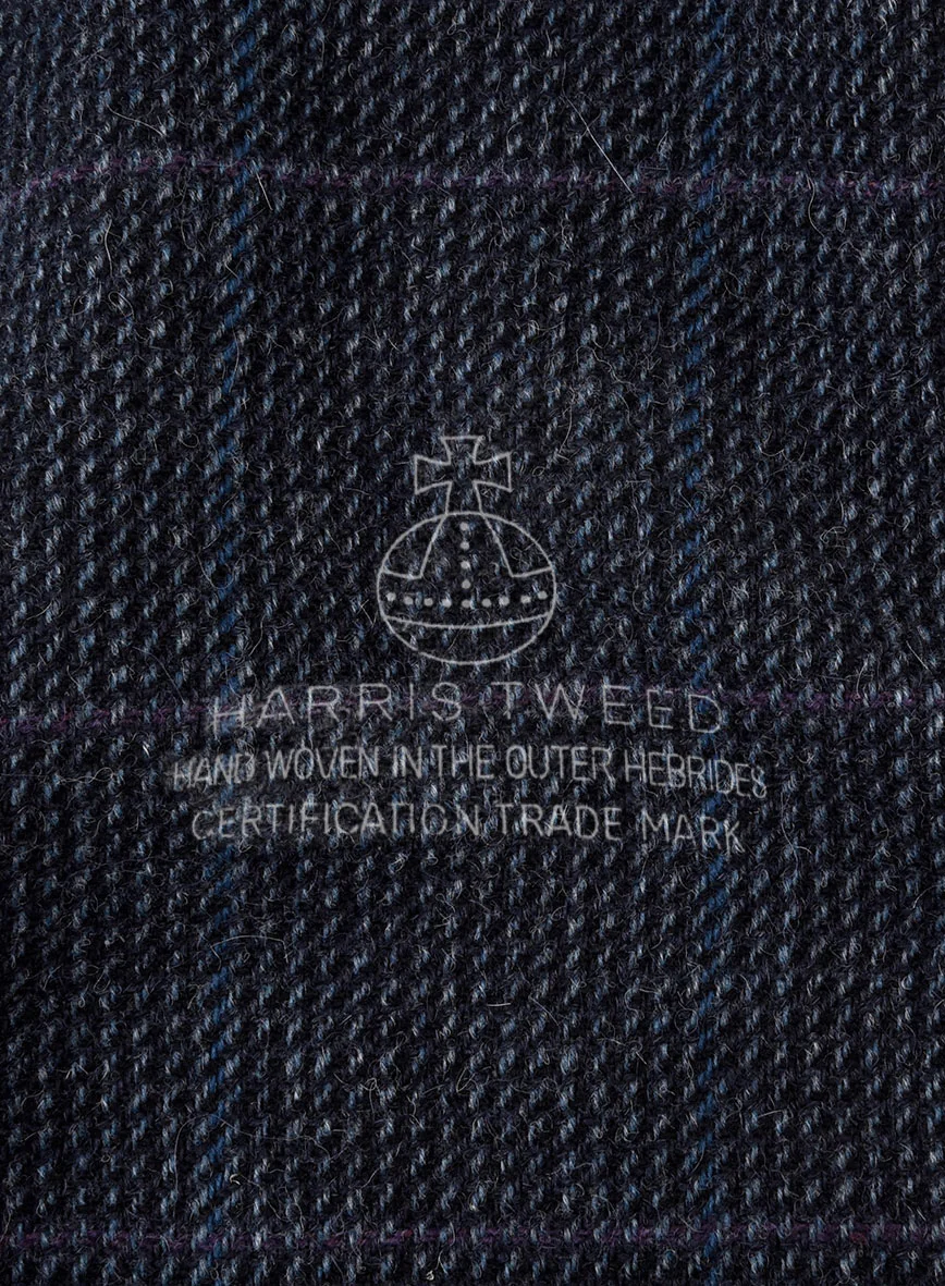 Harris Tweed Rope Blue Pants - Image 3