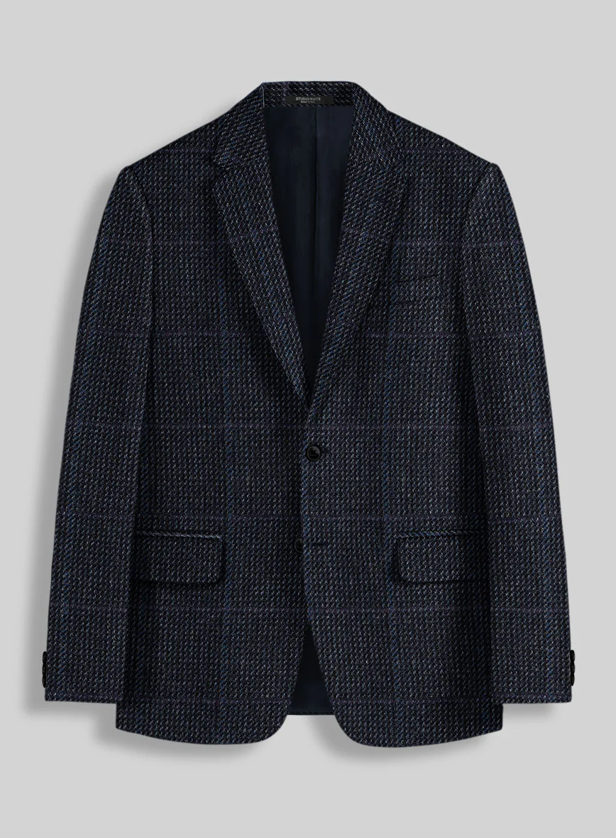 Harris Tweed Rope Blue Suit - Image 4