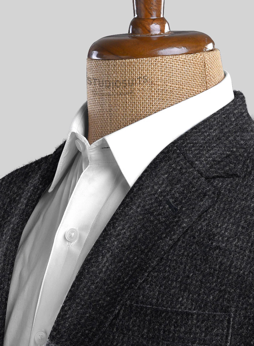 Harris Tweed Rope Dark Blue Jacket - Image 3