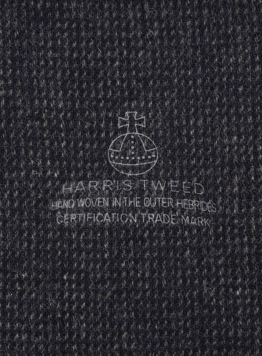 Harris Tweed Rope Dark Blue Jacket - Image 4