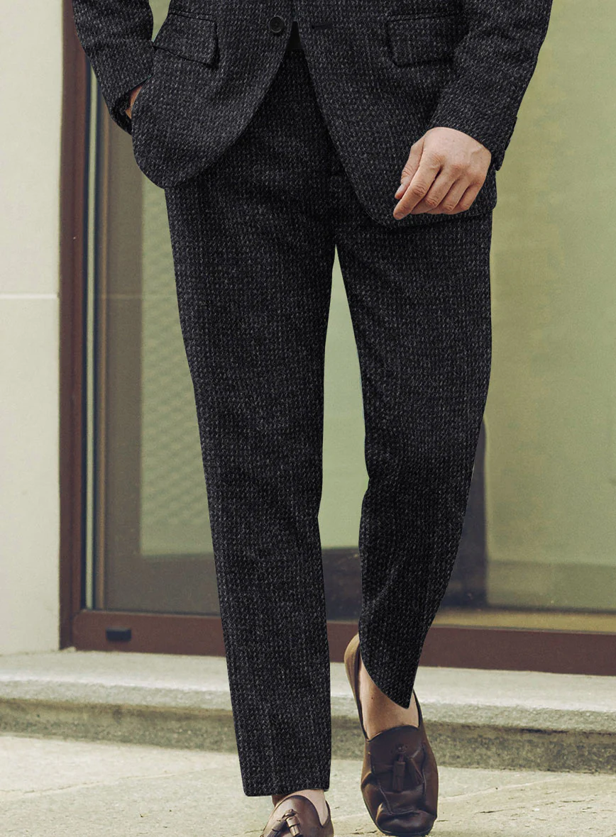 Harris Tweed Rope Dark Blue Pants - Image 2