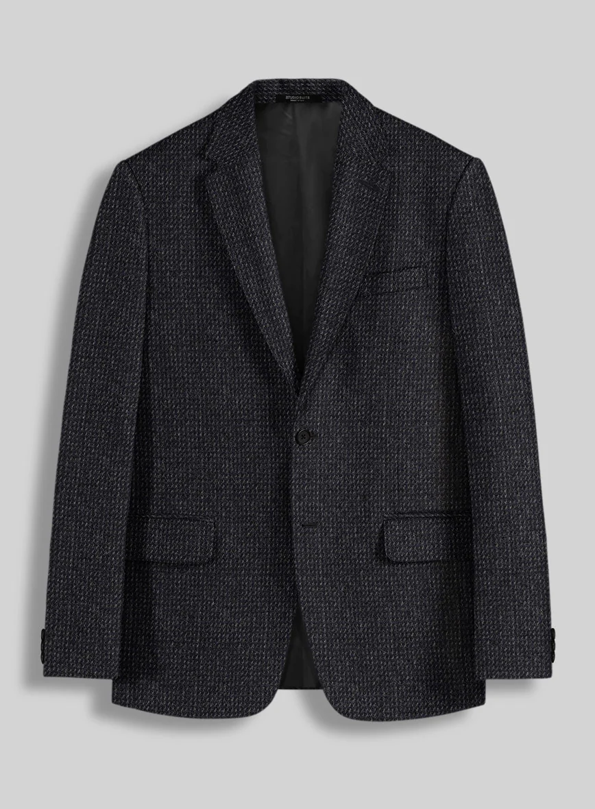 Harris Tweed Rope Dark Blue Suit - Image 3