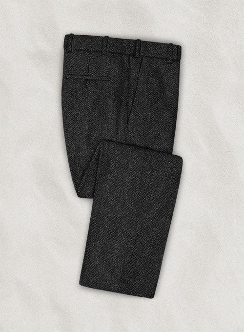 Harris Tweed Royal Charcoal Double Breasted Suit - Image 3