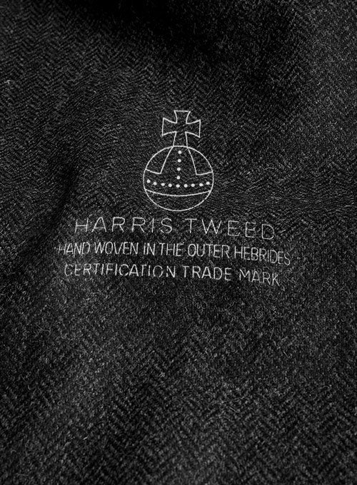 Harris Tweed Royal Charcoal Double Breasted Suit - Image 6