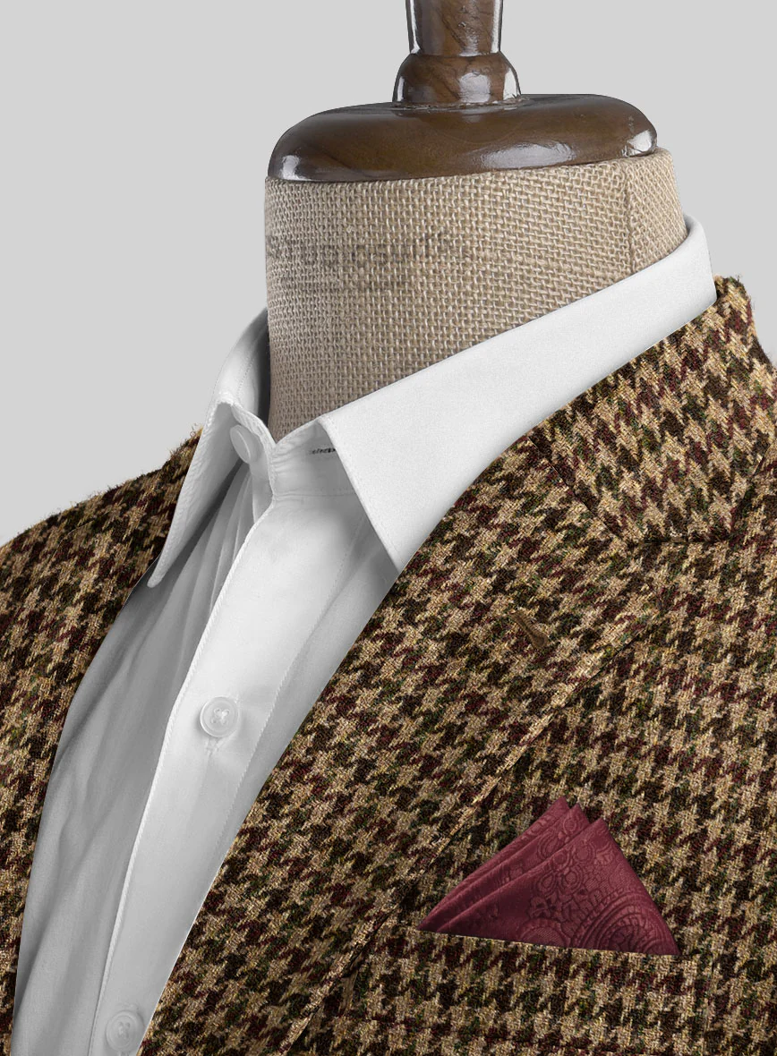 Harris Tweed Russet Houndstooth Jacket - Image 3