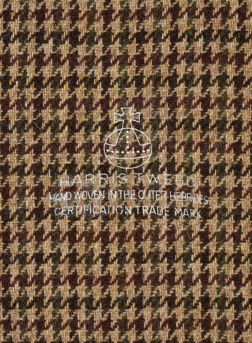 Harris Tweed Russet Houndstooth Suit - Image 8