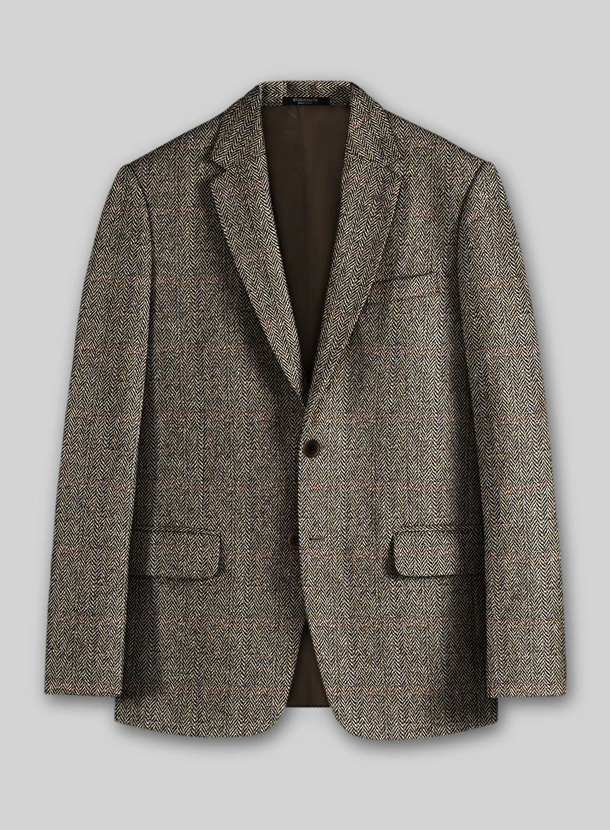 Harris Tweed Rustic Brown Herringbone Suit - Image 4