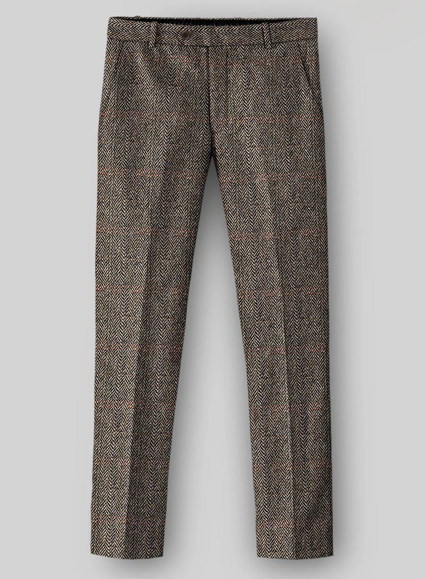 Harris Tweed Rustic Brown Herringbone Suit - Image 5