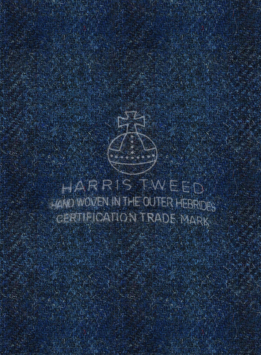 Harris Tweed Scot Blue Pants - Image 3